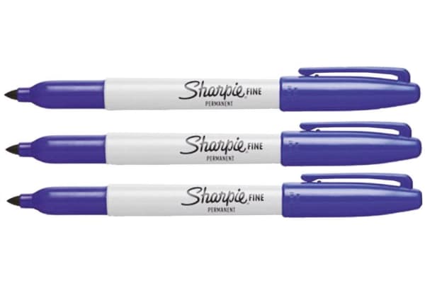 Product image for SHARPIE PEN FINE MARKER BLUE 12 TUCK