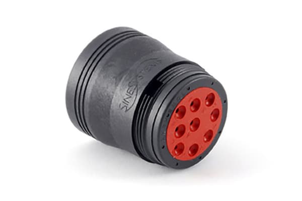Product image for HD Series 9 pin Plug Smooth Shell