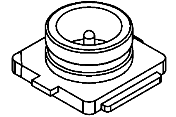 Product image for Micro Coaxial Receptacle,Vertical