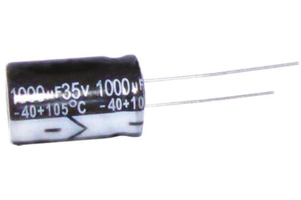 Product image for Radial alum cap, 100uF, 6.3V