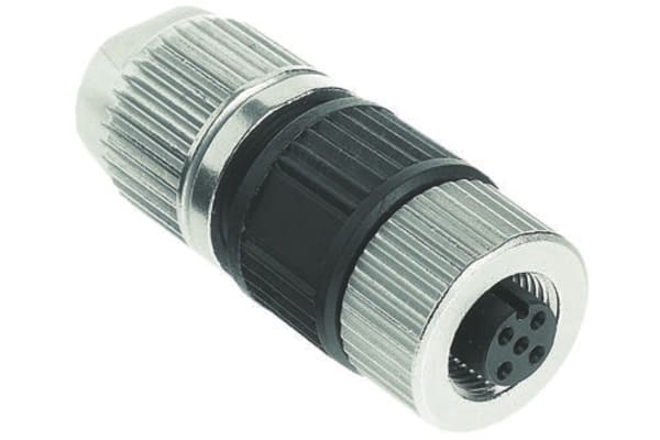 Product image for CIRCULAR CONNECTOR M12-L STRAIGHT 3P F