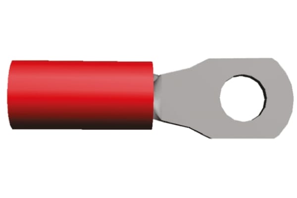 Product image for RECTANGULAR TERMINAL, PIDG, RED, M4