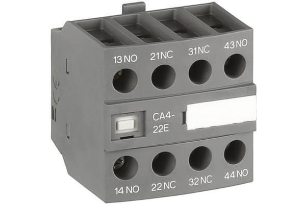 Product image for Auxiliary Contact Block, 4 Pole