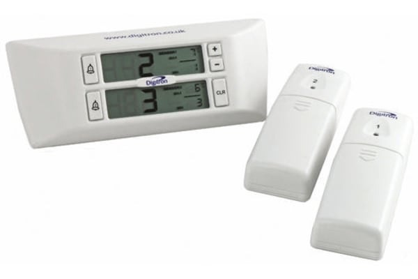 Product image for WIRELESS TEMPERATURE DISPLAY, 2 CHANNEL