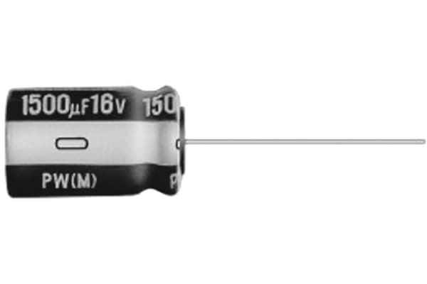 Product image for AL CAP RADIAL PW SERIES 6.3V 100UF