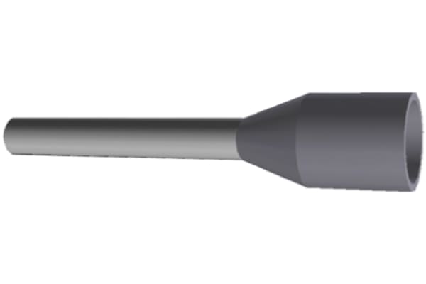 Product image for Ferrule 18AWG Grey 0.75mm2