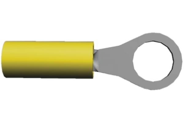 Product image for Ring terminal, PIDG, mini-yellow, M2.5