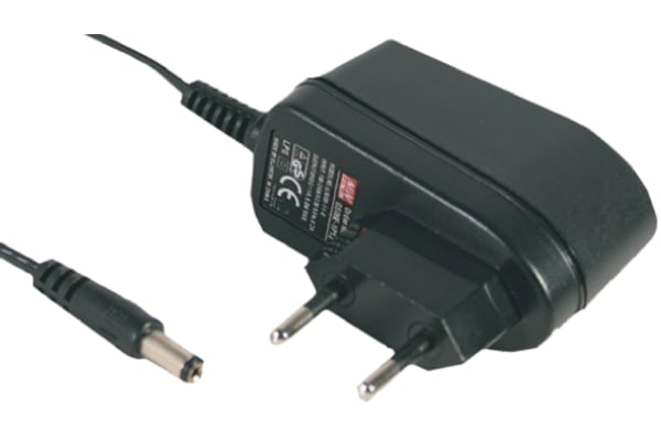 Product image for Power Supply,Euro Plugtop,18V,0.33A,6W