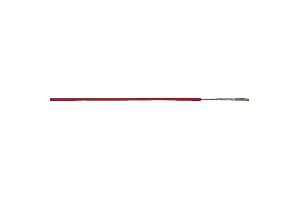 Product image for 1.0mm Silicone wire  Red -50 to 180 D