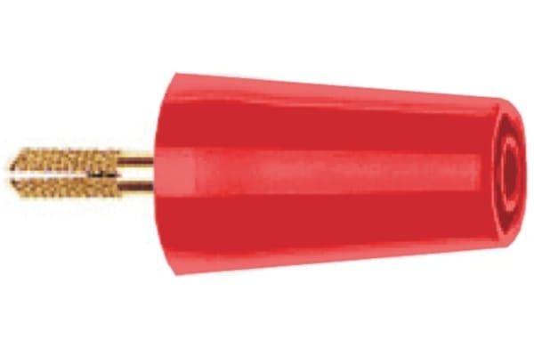 Product image for 4mm screw adapter socket red