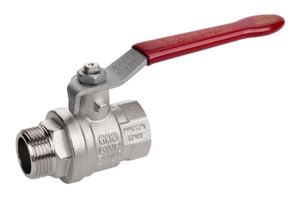 Product image for RS PRO Brass High Pressure Ball Valve 3/8 in BSPP 2 Way