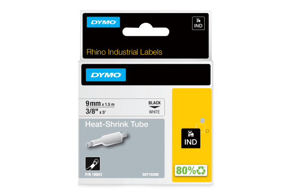 Product image for RHINO HEAT SHRINK TUBE 9MM WHITE