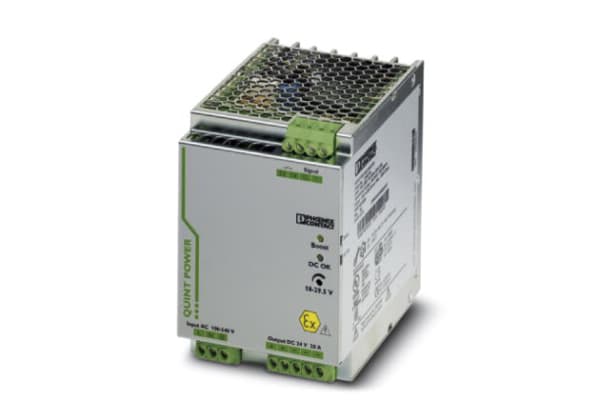 Product image for Power Supply, DIN rail, 24Vdc, 20A, 1 ph