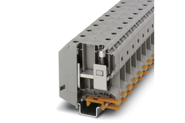 Product image for Feed-thru terminal block, 25mmsq, grey