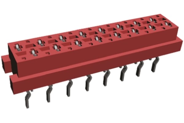 Product image for Connector pcb female 16 way Micro-Match