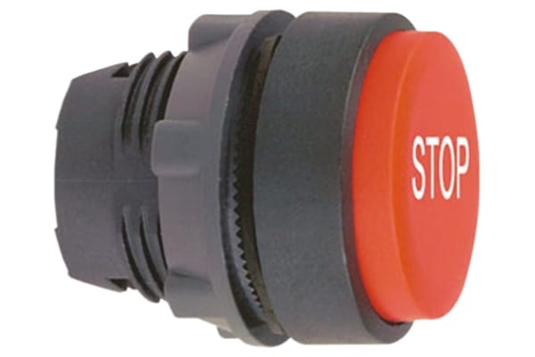 Product image for Proj Circular White STOP, Red Pushbutton