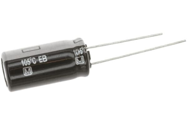 Product image for Panasonic 22μF Electrolytic Capacitor 50V dc, Through Hole - EEUEB1H220S