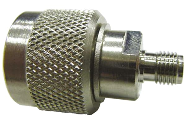 Product image for Straight 50Ω RF Adapter N Plug to SMA Socket 11GHz