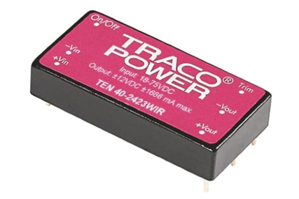 Product image for DC/DC converter,Isolated,12V,3.333A,40W