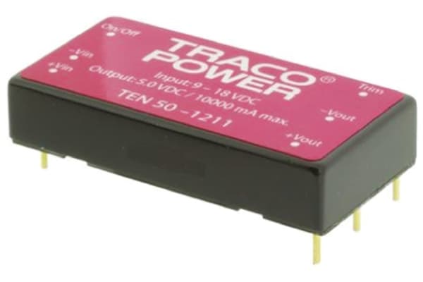 Product image for DC/DC converter,Isolated,5V,10A,50W