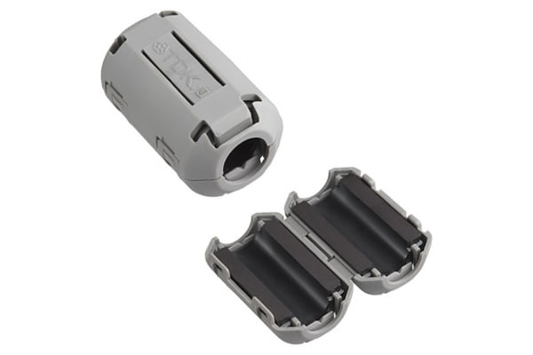 Product image for FERRITE CORE CLAMP FILTER 6-9MM CABLE