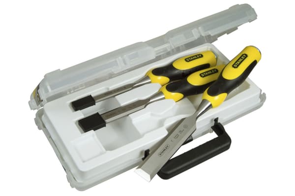 Product image for STANLEY DYNAGRIP STRIKECAP 3 CHISEL SET