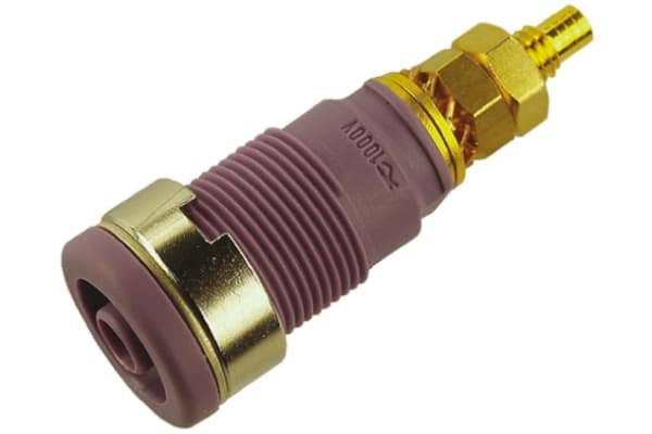 Product image for 4mm safety panel socket,violet,32A