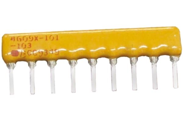 Product image for 8-BUSSED THICK FILM RESISTOR,220R 1.13W