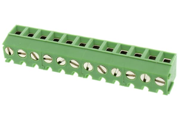 Product image for 12 WAY 3.81MM PCB TERMINAL BLOCK