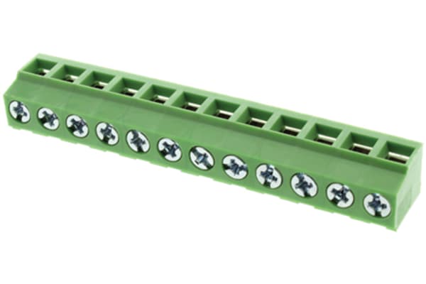 Product image for 12 way PCB terminal block 5.08mm