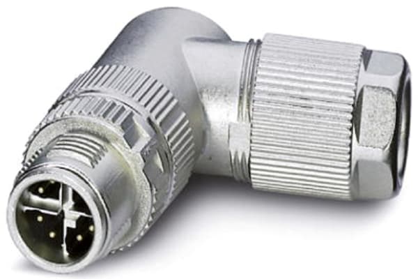 Product image for M12 Plug-In Connector;CAT6A,90deg,8W