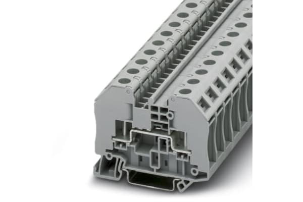 Product image for Term Blk; DIN Rail Feed Thru; Bolt Conn