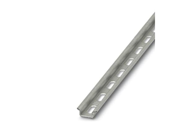 Product image for Perforated DIN Rail, 15x5.5x2000mm, Galv