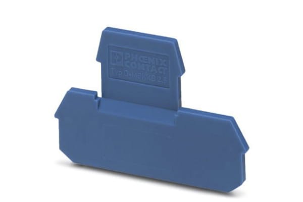 Product image for END COVER BLUE; 62 MM L; 2.5 MM W