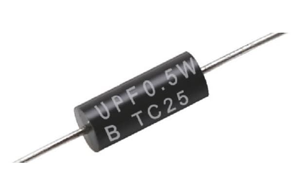 Product image for TE Connectivity 100Ω Metal Film Resistor 0.25W ±0.1% UPF25B100RV