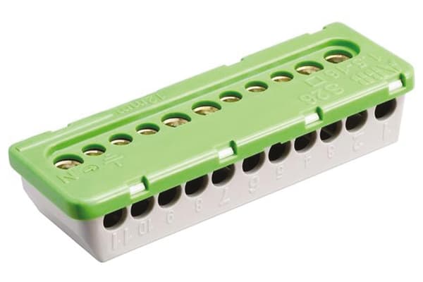 Product image for TERMINAL BLOCK PE 5X16MM SQ + 6X6MM SQ