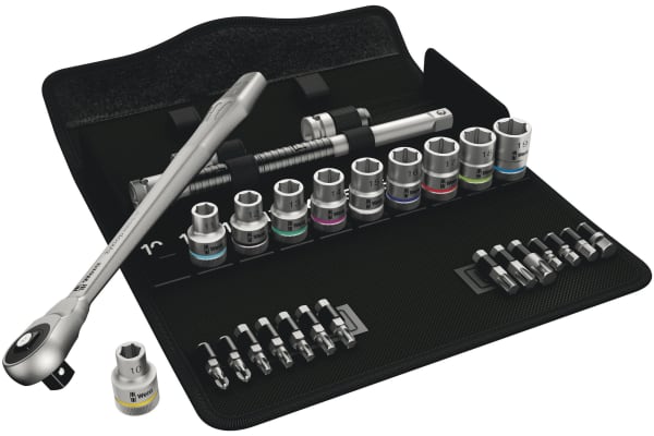 Product image for Zyklop PUSH Ratchet Socket 28pc Set 1/2