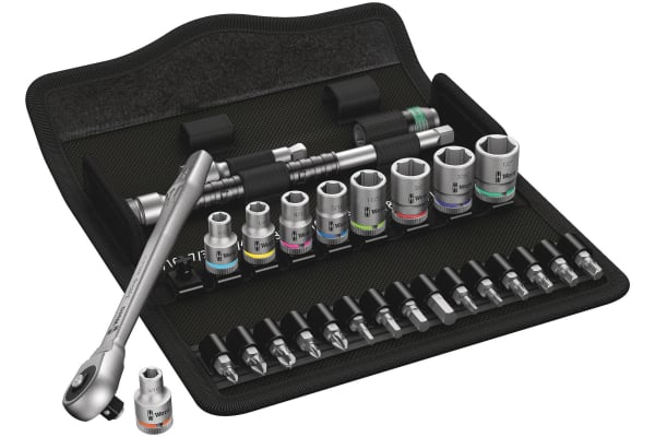 Product image for Zyklop PUSH Ratchet Socket 28pc Set 1/4