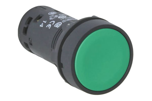 Product image for Push button Spring Rtn green NO+NC