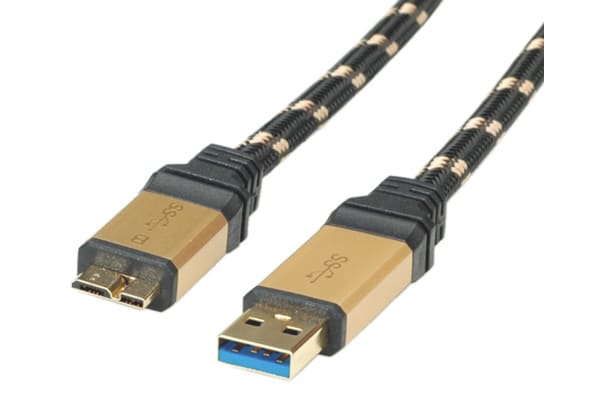 Product image for ROLINE GOLD USB3.0 CABLE A-MICROB MM