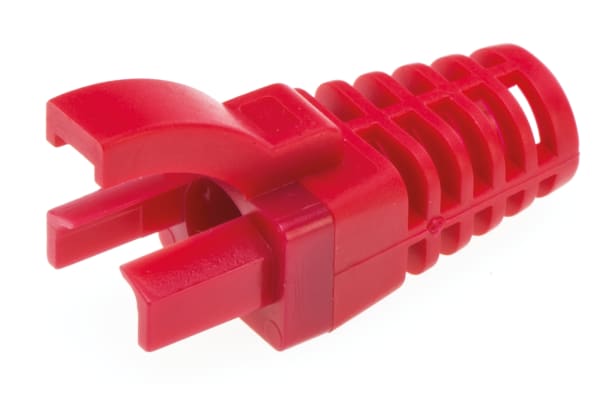 Product image for RJ45 STRAIN RELIEF BOOT - RED