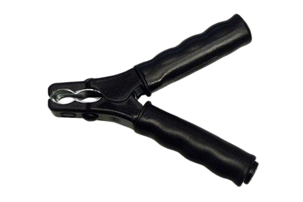 Product image for TEST CLAMP WITH 4MM SAFETY SOCKET, BLACK