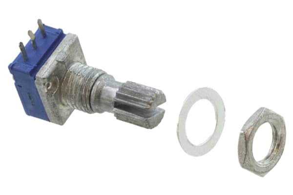 Product image for POTENTIOMETER 10K 9MM 1-TURN NO SWITCH