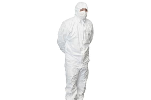 Product image for Cleanroom Disposable Coverall,Large