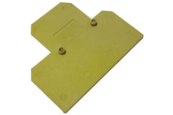 Product image for SAK Series, End plate, 1.5 mm, Beige
