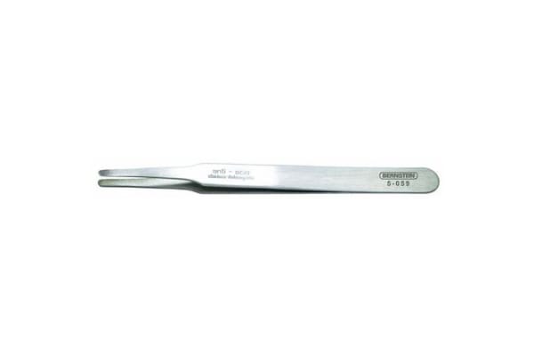 Product image for SMD TWEEZERS 120MM FLAT ROUNDED TIPS 2MM