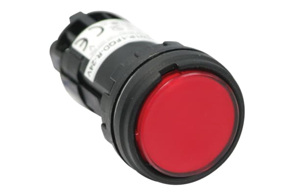 Product image for INDICATOR,LED,PILOT LAMP,22MM,RED,24V