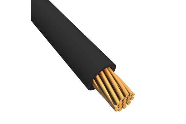 Product image for Alpha Wire Black, 1.3 mm² Hook Up Wire EcoWire Series , 305m