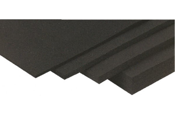 Product image for Black EPDM Rubber Sheet, 1200x600x1.5mm