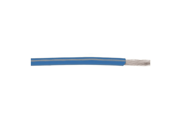 Product image for WIRE 26 AWG PVC 600V MIL-W-76 BLUE 30M